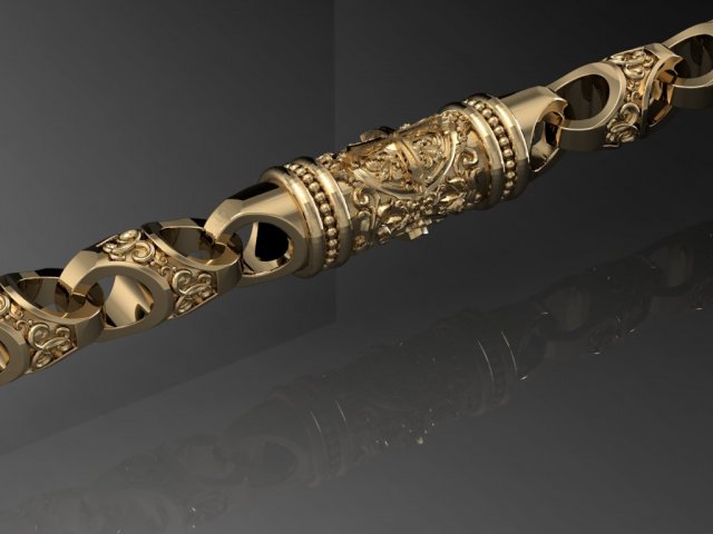 beautiful chain or bracelet 3D Принт Модель .c4d .max .obj .3ds .fbx .stl .blend 