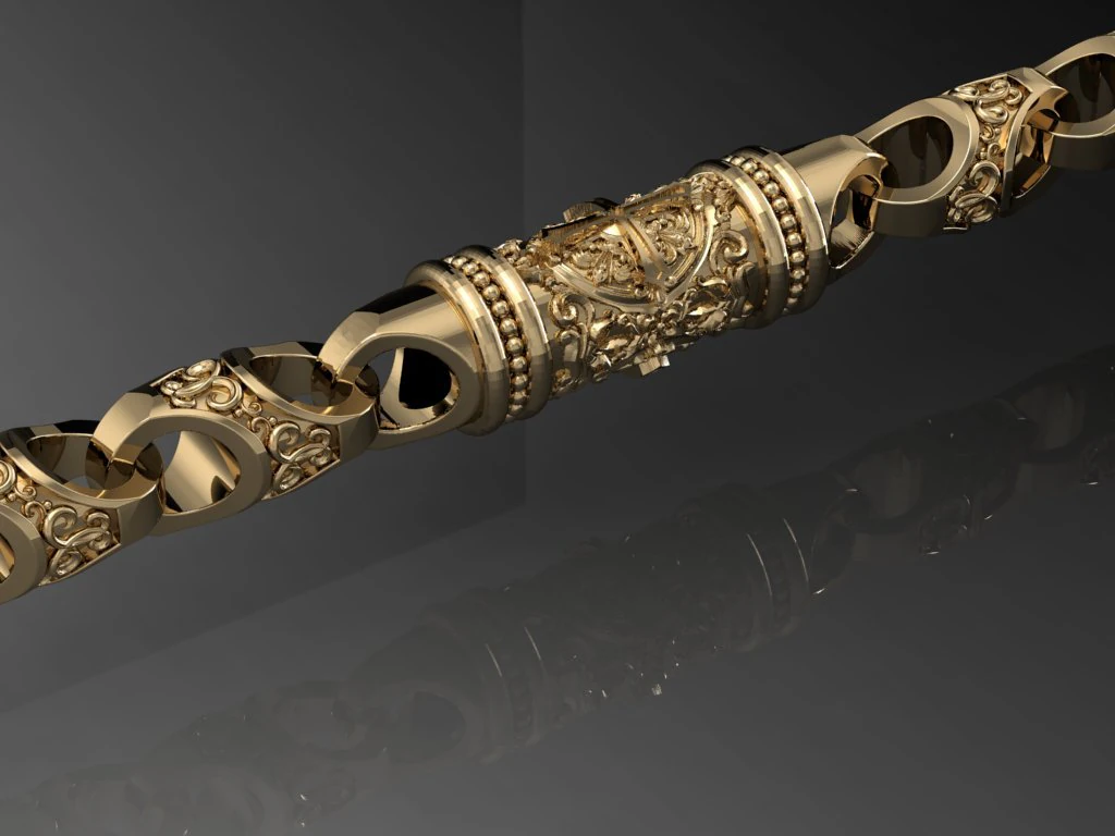 beautiful chain or bracelet 3D Print Model .c4d .max .obj .3ds .fbx .stl .blend