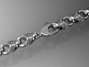 beautiful chain or bracelet 3D Принт Модель