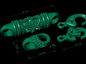 beautiful chain or bracelet 3D Print Model