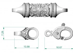 beautiful chain or bracelet 3D Print Model