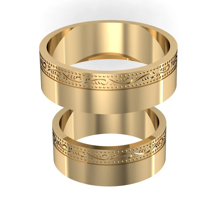 wedding ring with an image 3D Print Model .c4d .max .obj .3ds .fbx .stl .blend
