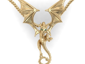 pendant dragon 3D Baskı Modeli