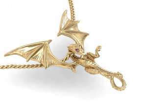 pendant dragon 3D Baskı Modeli