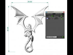 pendant dragon 3D Baskı Modeli