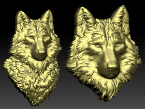 wolf head Modèles 3D en vedette