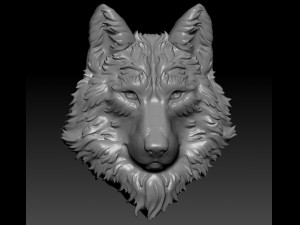wolf head Modèles 3D en vedette