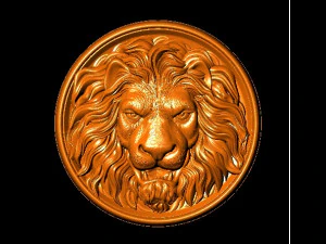 lion head pendant 3D Print Model