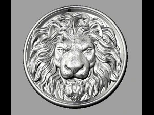 lion head pendant 3D Print Model