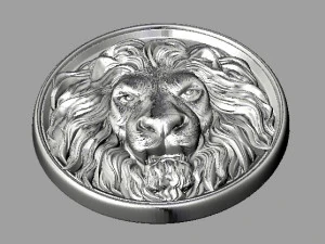 lion head pendant 3D Print Model