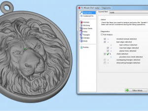 lion head pendant 3D Print Model
