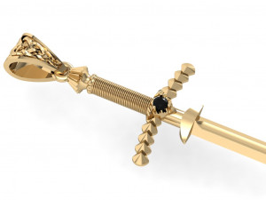 beautyful pendant sword Modelo de impresión 3D