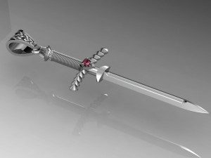 beautyful pendant sword Modelo de impresión 3D