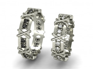 wedding rings male and famale Modelo de impresión 3D