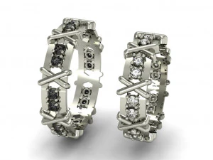 wedding rings male and famale 3D Print Model