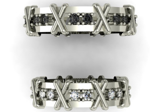 wedding rings male and famale Modelo de impresión 3D