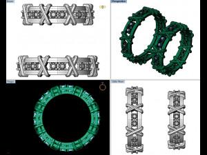 wedding rings male and famale Modelo de impresión 3D