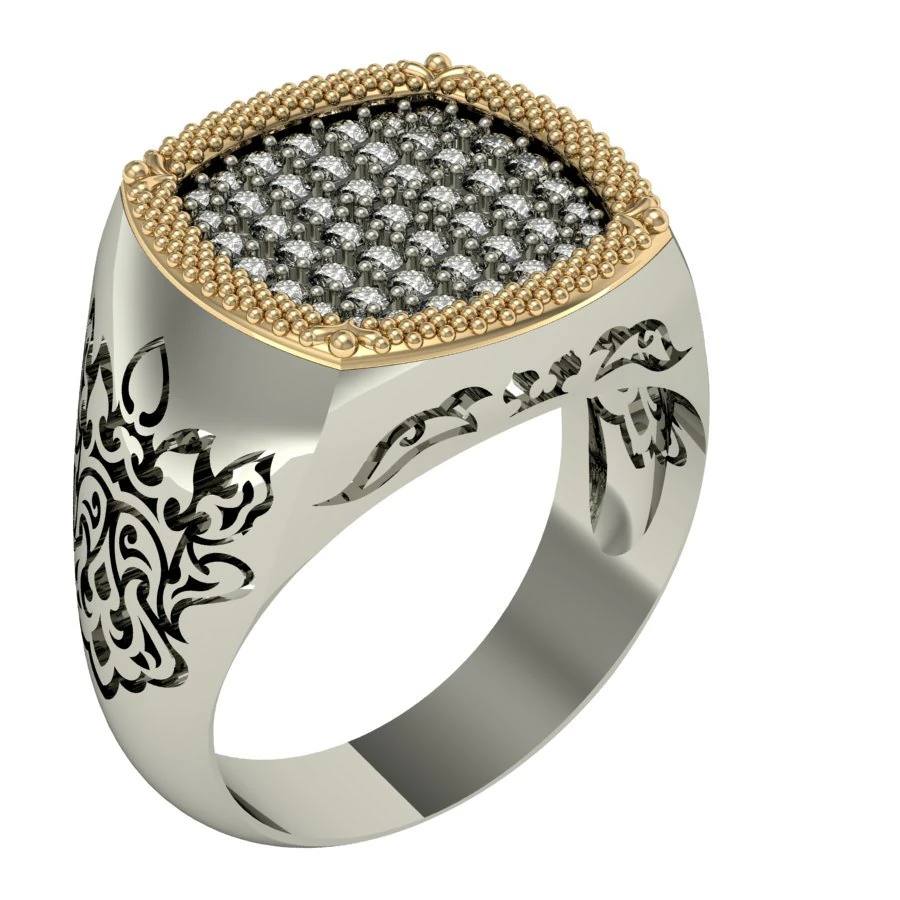 male ring eastern 3D Print Model .c4d .max .obj .3ds .fbx .stl .blend 