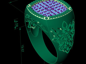 male ring eastern Model do druku 3D