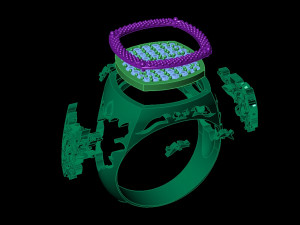 male ring eastern Model do druku 3D