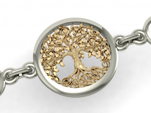 beautiful bracelet three of life 3D Принт Модель
