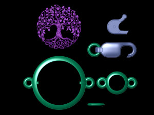 beautiful bracelet three of life 3Dプリントモデル