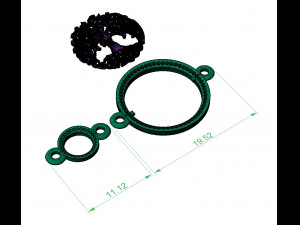 beautiful bracelet three of life 3Dプリントモデル