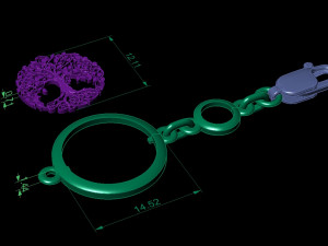 beautiful bracelet three of life 3Dプリントモデル