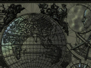 ancient map of the world 3D Model