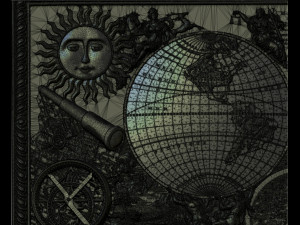 ancient map of the world 3D Model