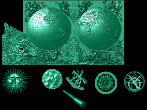 ancient map of the world 3D Model