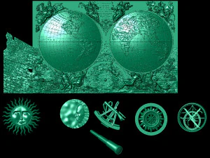 ancient map of the world 3D Model