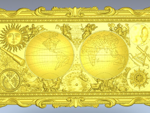 ancient map of the world 3D Model