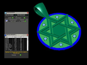 double sided pendant star of david and bull 3D Print Model