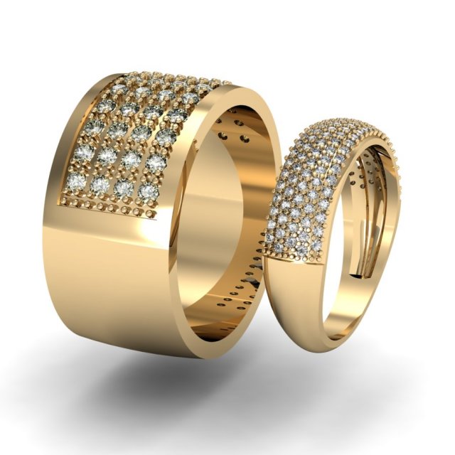 2 fashion rings Model do druku 3D .c4d .max .obj .3ds .fbx .stl .blend 