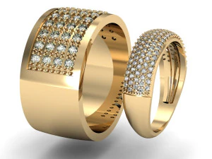 2 fashion rings 3D Print Model
