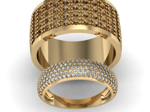 2 fashion rings Model do druku 3D