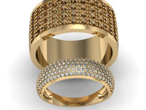 2 fashion rings 3D Print Model