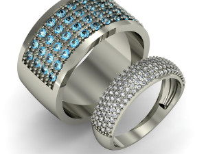 2 fashion rings Model do druku 3D
