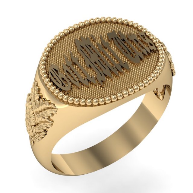 male ring gott mit uns 3D 打印模型 .c4d .max .obj .3ds .fbx .stl .blend 