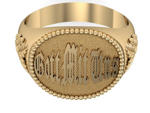male ring gott mit uns 3D 打印模型