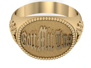 male ring gott mit uns 3D Print Model