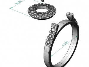 fashion ring 3D Принт Модель