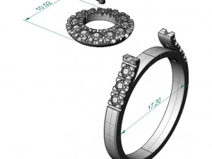 fashion ring 3D Print Model