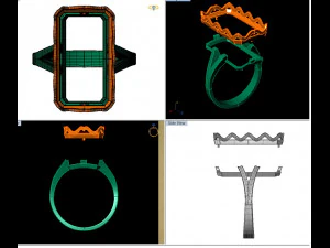 fashion ring with gem 3D Print Model