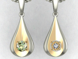 pendant in the form of a drop 3D Baskı Modeli