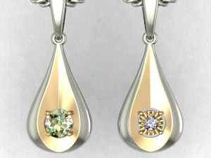 pendant in the form of a drop 3D Print Model
