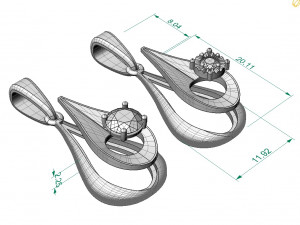 pendant in the form of a drop 3D Baskı Modeli