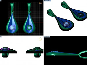 pendant in the form of a drop 3D Print Model