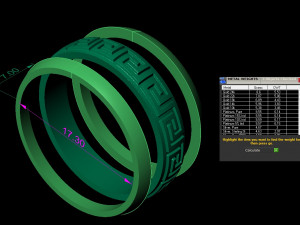 wedding rings male and famale Modèles 3D en vedette